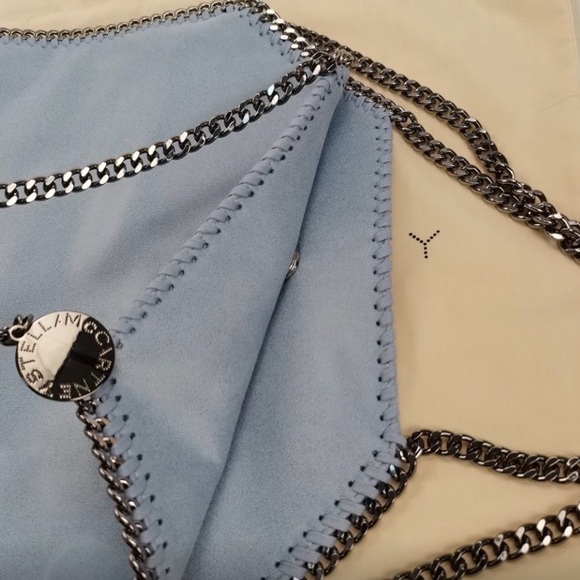 STELLA MCCARTNEY Falabella Shoulder Bag Metallic in light bule - Picture 6 of 14